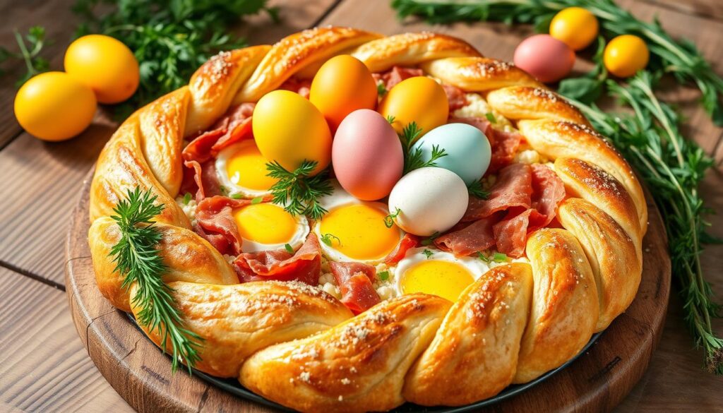 Easter bread pie Easter bread pie