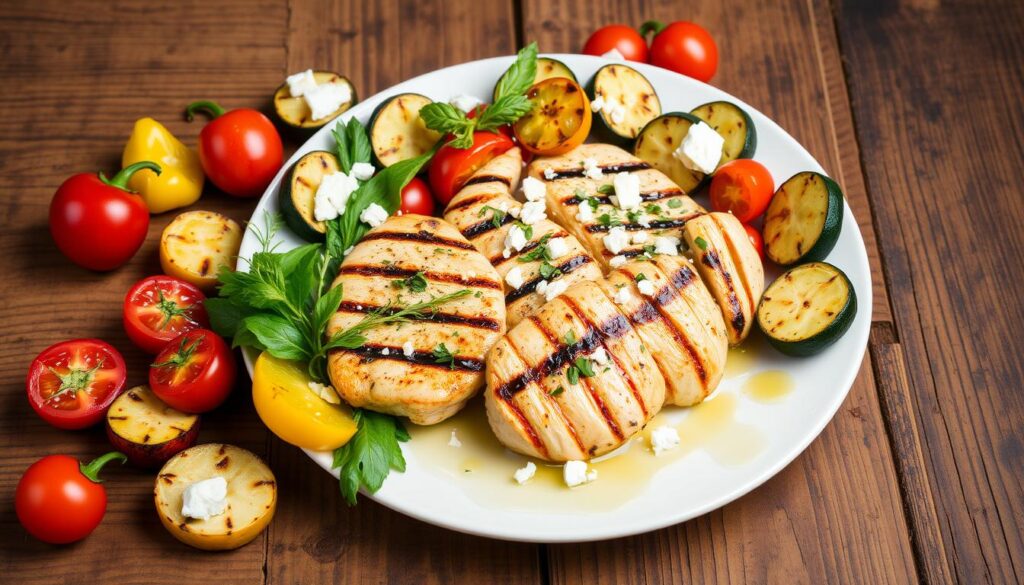 Mediterranean-Style Grilled Chicken and Vegetables