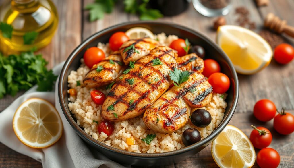 Mediterranean chicken couscous Mediterranean chicken couscous