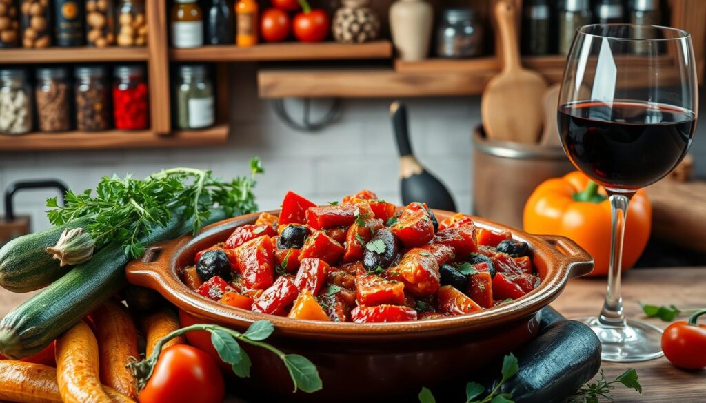 red wine ratatouille casserole